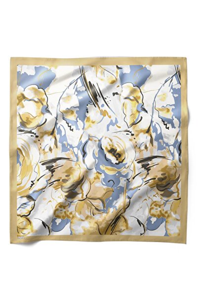 HAWWA Altın Fırça Desenli Bandana Fular