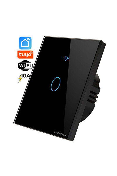 ARMY STORE Întrerupător tactil inteligent, Wifi, 1 canal, 10A, Negru