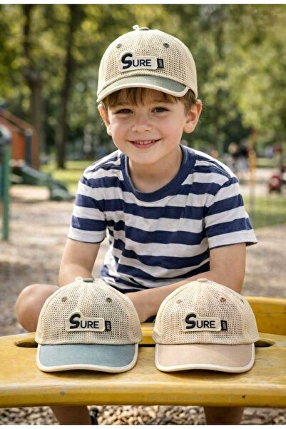 LAGRANZE طقم قبعات صيفية للأولاد مكون من 3 قطع - تصميم شبكي مقاوم للعرق للاست...