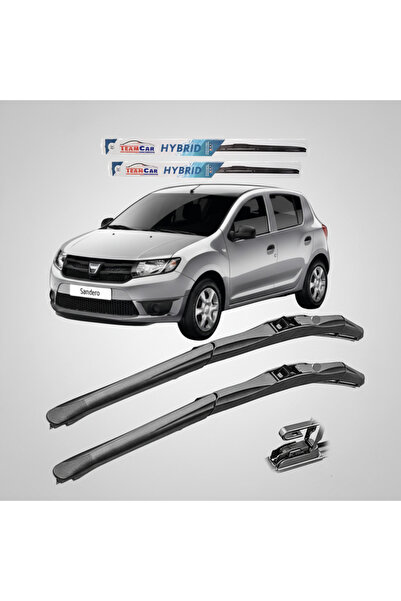 TEAMCAR Υαλοκαθαριστήρες Dacia Sandero II (2012-2020) Υβριδικό εμπρός σετ