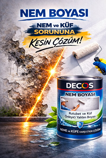 DECOS Nem Boyasi - Rutubet ve Küf Önleyici Yalıtım Boyası