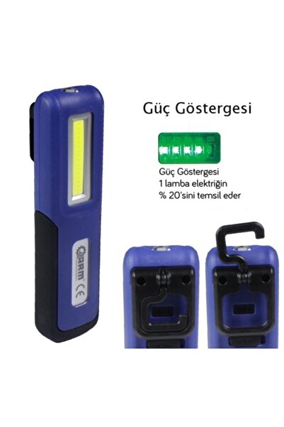 Genel Markalar Esen99 Şarjlı Led El Lambası Mıknatıslı Fener 3w 240lumen