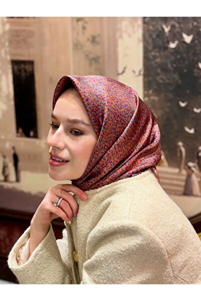 Belli Τουίλ Μετάξι Κασκόλ 4208-80 Πλακάκι, Μπλε Πετρελαίου