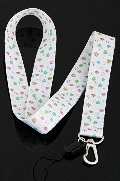 Apptakı Renkli Pati Yaka Kartı Boyun İpi Telefon Askısı - ASK0038