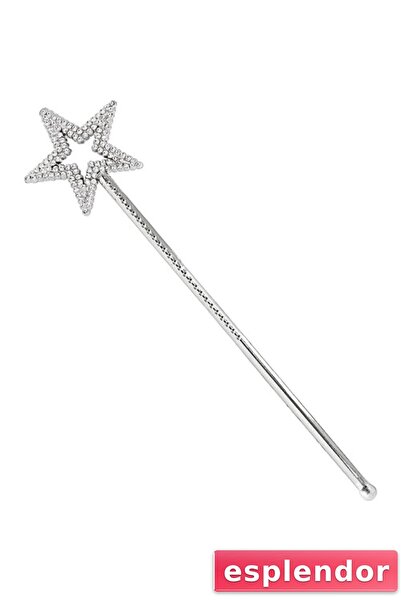 esplendor عصا ساحرة على شكل نجمة باللون الفضي