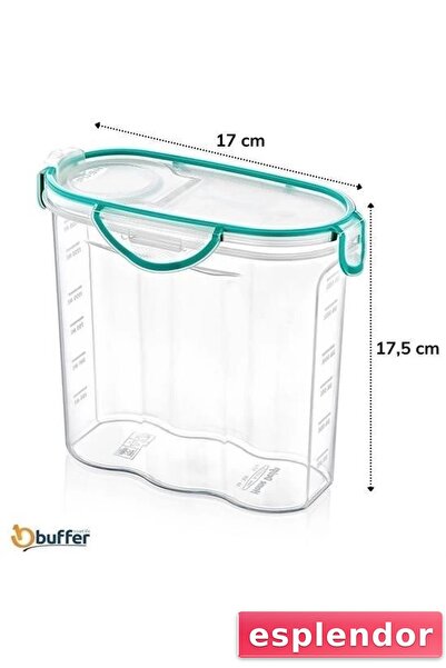 esplendor حاوية تخزين طعام مقاومة للماء بسعة 1.7 لتر مع غطاء قابل للقفل - SA585