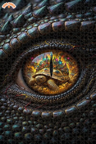 Esranın Dünyası Mysterious City in Dragon's Eye and Turtle Watery Double-Laye...