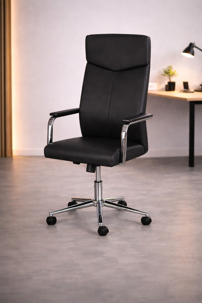 Crestj A luxurious executive office chair with a stylish and comfortable desi...