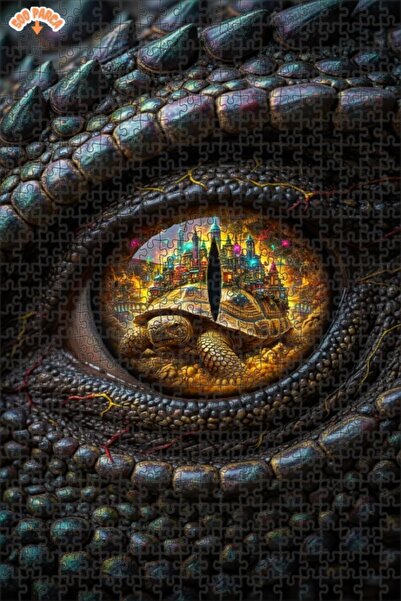 Esranın Dünyası Mysterious City in Dragon's Eye and Turtle Watery Double-Laye...