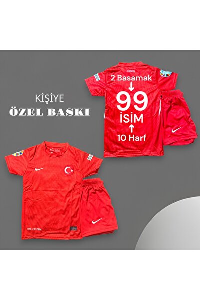 Quaxram Özel Baskılı Türkiye 2026 Dünya Kupası Çocuk 4'lü Set Futbol Forması ...