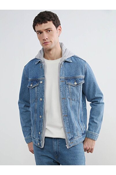 LC Waikiki Standard Fit Hooded Men's Jean Coat