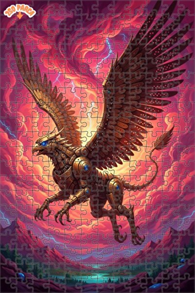 Esranın Dünyası لغز خشبي بإطار مزدوج الطبقات بمظهر الطلاء الزيتي الميكانيكي ج...