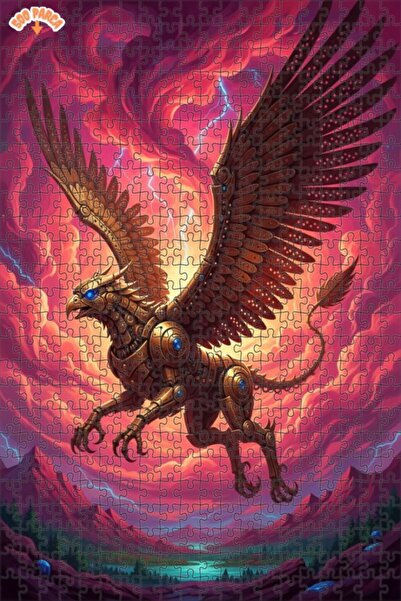 Esranın Dünyası لغز خشبي بإطار مزدوج الطبقات بمظهر الطلاء الزيتي الميكانيكي ج...