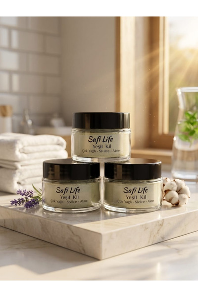 Gülşah Taş %100 Doğal Saf Yeşil Kil - Karşıtı & Gözenek Sıkılaştırıcı Derin A...