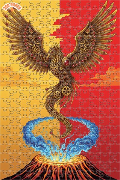 Esranın Dünyası Mechanical Phoenix Double Layer Framed Wooden Puzzle 250 Piec...