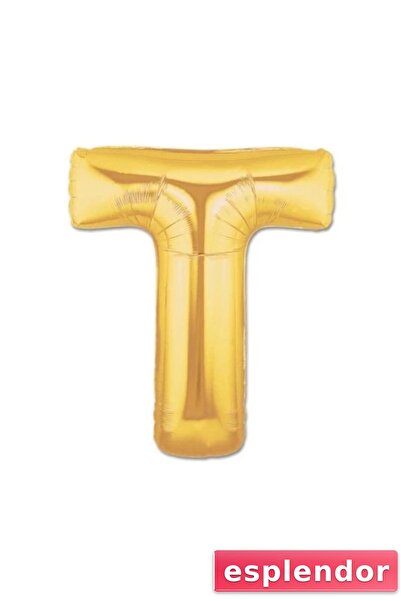 esplendor Gold Foil Letter t Balloon 1 Meter