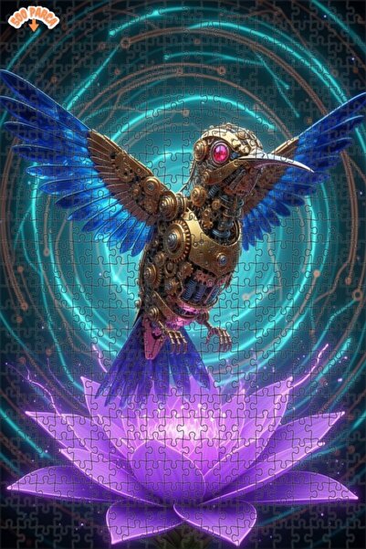 Esranın Dünyası Steam Mechanical Bumblebee Double-Decker Framed Wooden Puzzle...