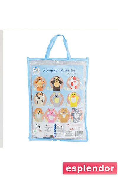 esplendor مجموعة دمى الحيوانات AND-5002 مكونة من 10 قطع