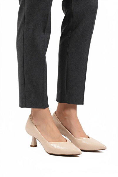 Aspor Beige Women's Heeled Shoes
