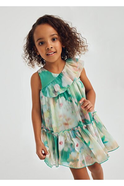 Abel & Lula Mayoral Abel Lula Girl's Toronto Dress Green