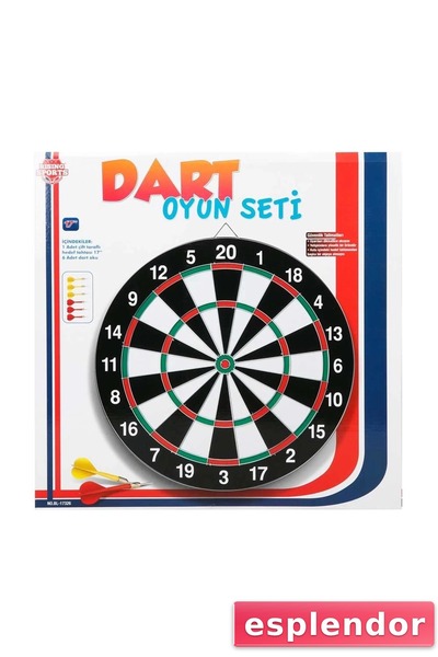 esplendor مجموعة ألعاب رمي السهام مقاس 41.5 سم مع مسامير في صندوق