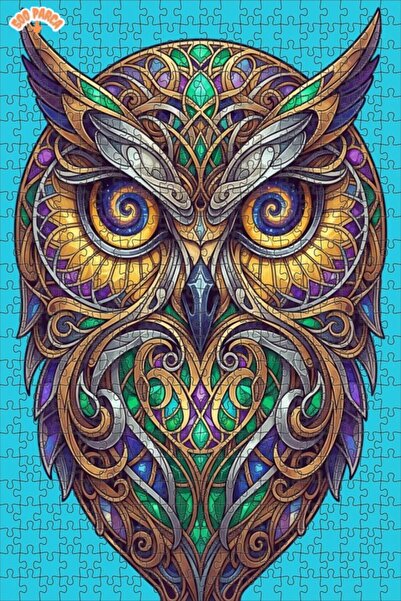 Esranın Dünyası لغز خشبي مكون من مزدوج الطبقات إطارًا بتصميم ماجيكال جيومتريك...