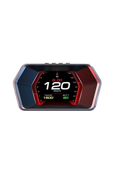 Streak P17 Hız Ölçer HUD OBD2 Araç Bilgisayarı GPS Çift Sistemli Dijital Kilo...