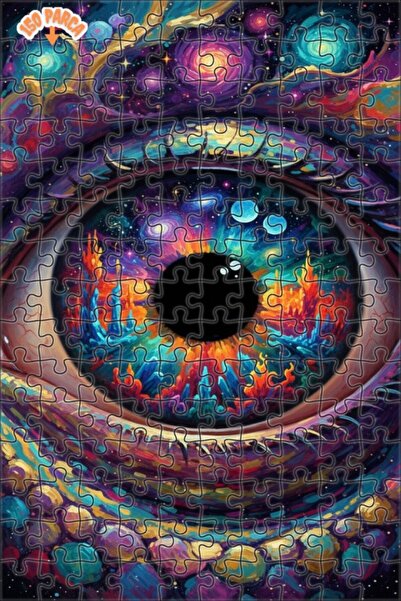 Esranın Dünyası Universal Eye-Popping Oil Painting Look Wooden Puzzle with Do...