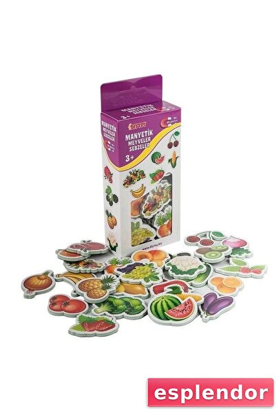 esplendor 1307 DıyToy، فواكه مغناطيسية - خضروات / +3 سنوات