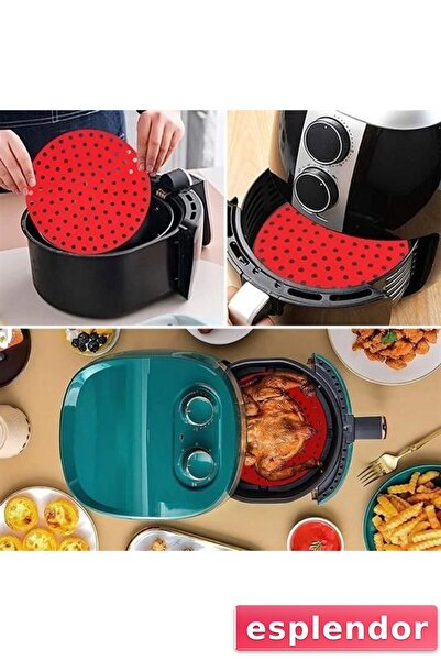 esplendor Bx Colorful Heat Resistant Washable Silicone Oven and Airfryer Roun...