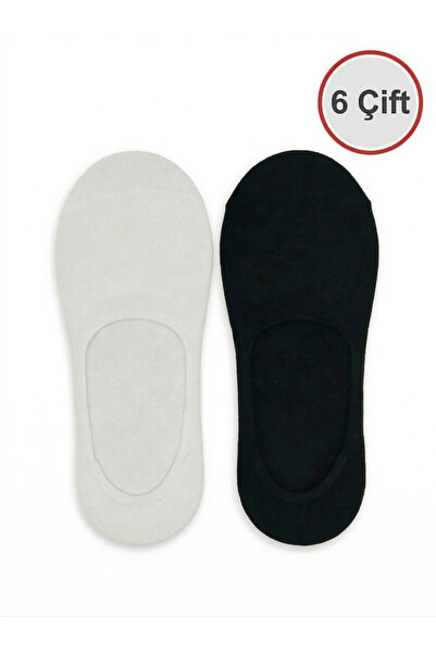 CLEWEAR Women's Cotton Ballet Flats Socks Stitch-Free Invisible Anti-Slip Hee...