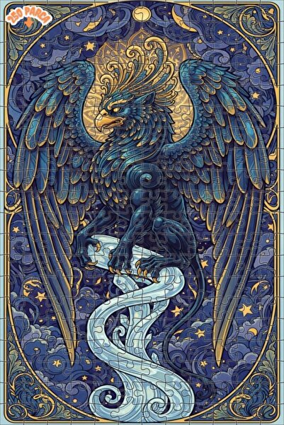 Esranın Dünyası لغز خشبي مؤطر بطبقتين بمظهر لوحة زيتية فنية من ميستيك جريفين ...