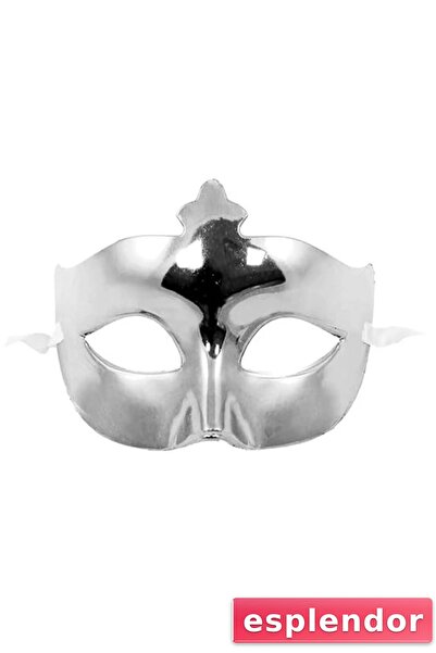 esplendor قناع فضي لامع للحفلات الراقصة