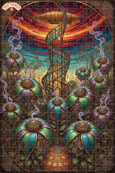 Esranın Dünyası Fantastic Hibiscus Art Double-Layer Framed Wooden Puzzle 250 ...