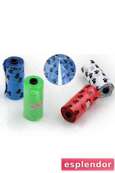 esplendor مجموعة أكياس براز الكلاب مكونة من 4 قطع