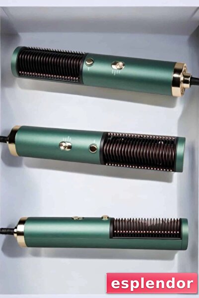 esplendor Blow Dry Comb Hair Straightener Blown Blowdryer Tight Toothed Portable