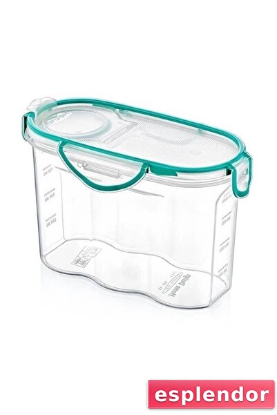 esplendor Locked Lid Sealed Air, Water Liquid Proof 1.2 Liter Food Storage Co...