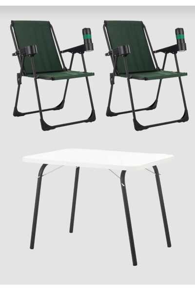 DEKOZUM HOLİDAY Kamp Seti Kamp Sandalyesi Kamp Masası Katlanır Kamp Piknik Se...
