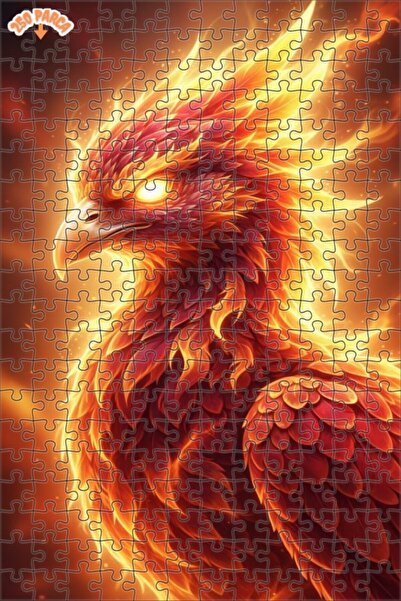 Esranın Dünyası Flame Queen Phoenix Oil Painting Lookalike Double-Layer Frame...