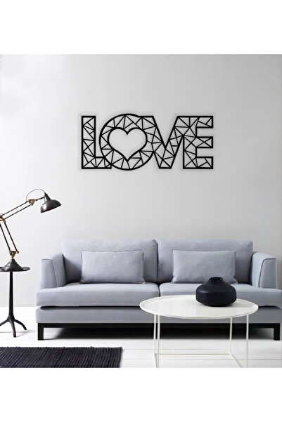 Love Yazılı Tablo 55X25 CM