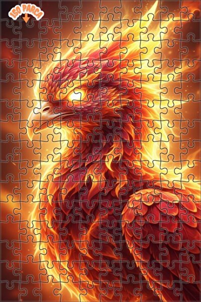 Esranın Dünyası Flame Queen Phoenix Oil Painting Lookalike Double-Layer Frame...