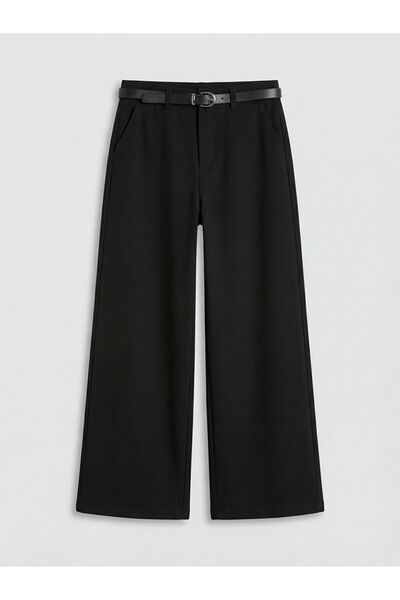 LC Waikiki Wideleg Girls' Trousers and Belt