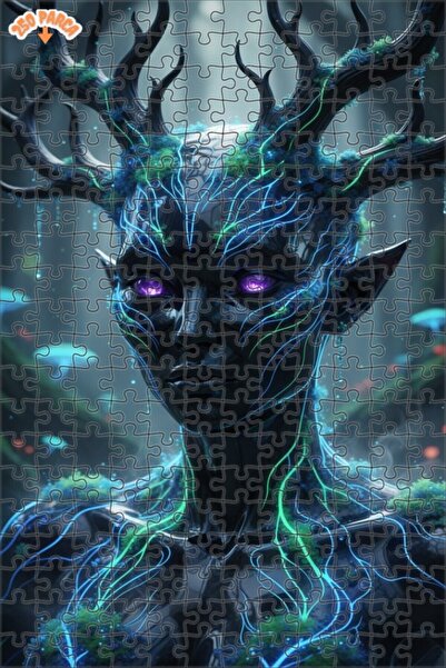 Esranın Dünyası Magical Forest Spirit Digital Art Lookalike Double-Layer Fram...