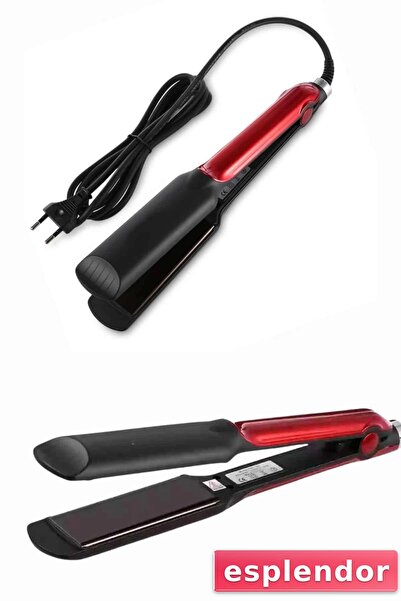 esplendor مكواة فرد الشعر، إعداد درجة حرارة عالية، مصفف شعر مضاد للتجعد