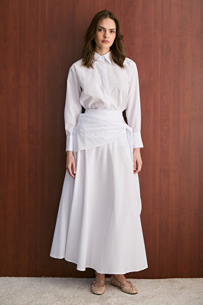 Melike Tatar poplin Set cu fustă 32-2745