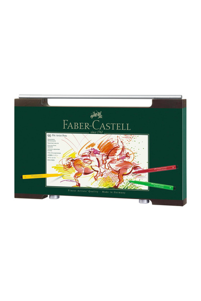 Faber Castell Faber-Castell Pitt Artist Pen Kalem Seti 90 Parça Ahşap Kutu