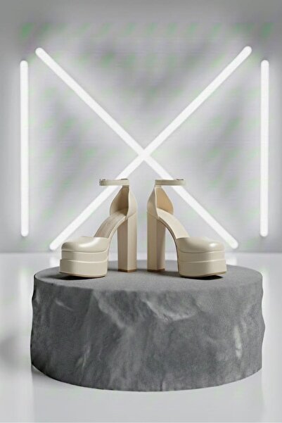 Tarz Topuklar Figooo Skin Evening Dress Pantofi de damă cu platformă dublă și...