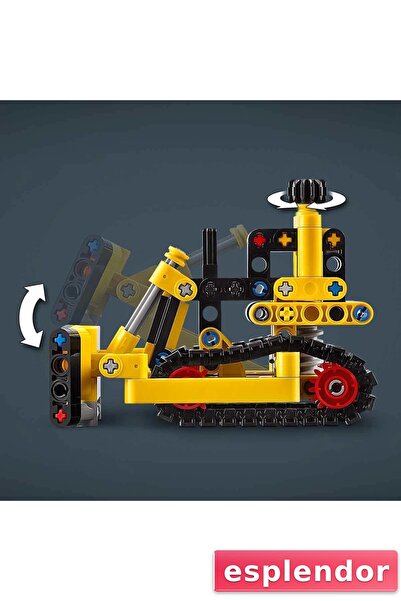 esplendor نموذج بلدوزر بناء مكون من 195 قطعة لعمر 7 سنوات فما فوق