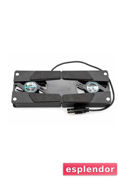 esplendor مبرد كمبيوتر محمول قابل للطي مع مروحتين