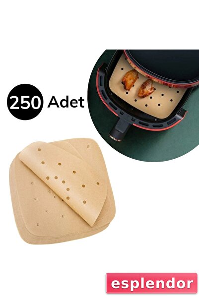 esplendor 250 قطعة من ورق الطهي لمقلاة الهواء، للاستخدام مرة واحدة، مقاوم للز...